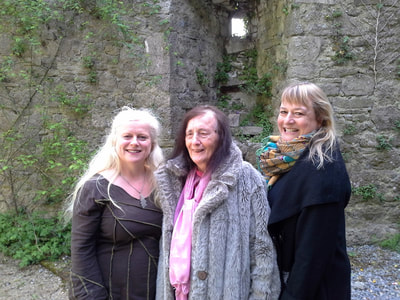 Eimear Burke with Olivia Robertson and Cressida Pryor at 3 Castles