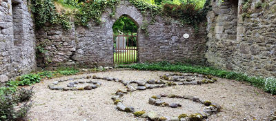 The triskele at 3 Castles, home of Eimear Burke and site used by the Kilkenny OBOD grove.