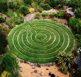 The labyrinth at 3 Castles, home of Eimear Burke and site used by the Kilkenny OBOD Grove.